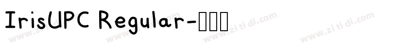 IrisUPC Regular字体转换